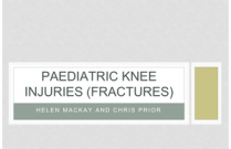 Fractures to the Paediatric Knee