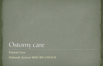 Ostomy Care
