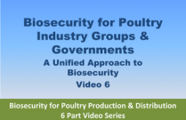 Biosecurity for Poultry Industry Groups & Governments - Video 6 of Biosecurity for Poultry Production & Distribution