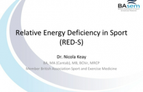 Relative Energy Deficiency in Sport
