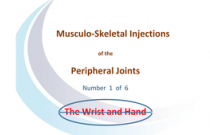 Injections of the wrist and hand