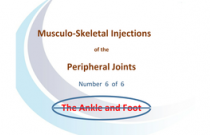 Injections around the ankle and foot
