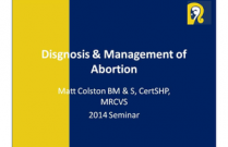 Disgnosis & Management of Abortion
